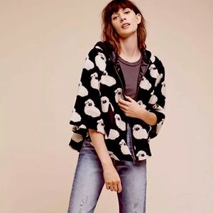 Anthropologie Eva franco lamb cape jacket